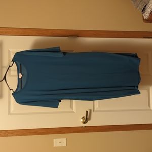 LuLaRoe Julia blue dress